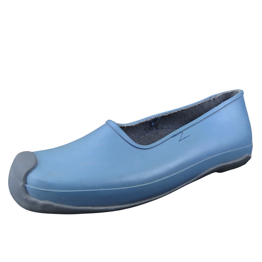 Danly‎ Blue Rubber Rain Skimmer Shoes Women's 8 Waterproof Slip-On
